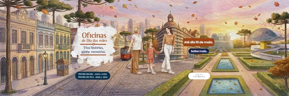Outono das Mães transforma criatividade em afeto com oficinas gratuitas para crianças no Shopping Estação